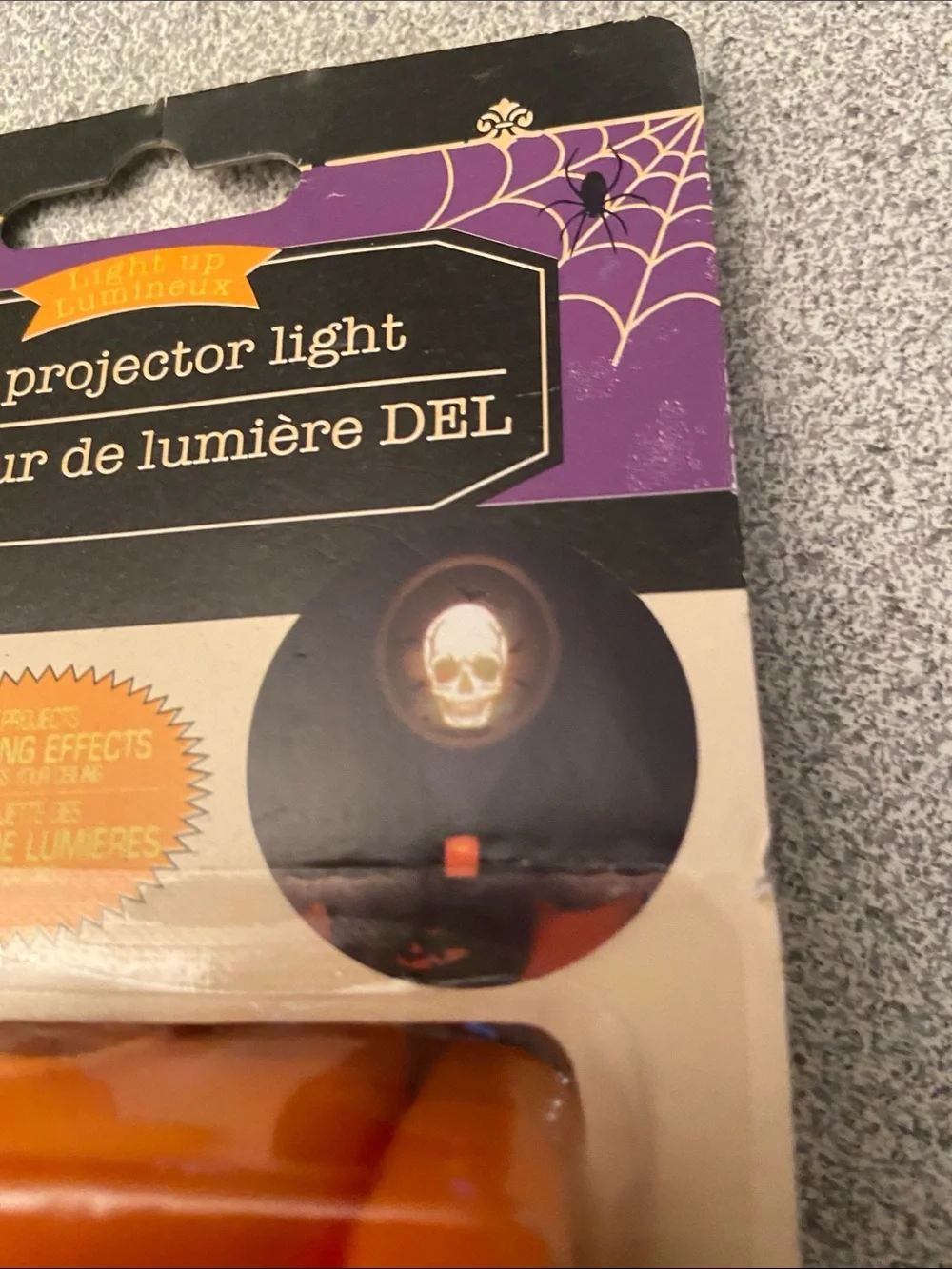 LED Projector Light - Black and Orange